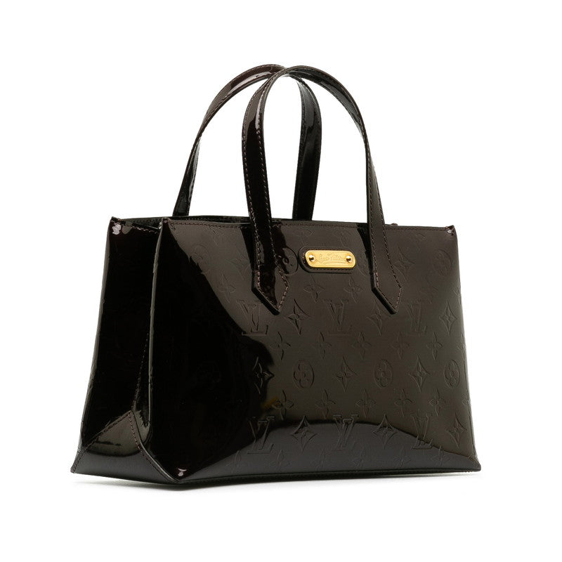 Louis Vuitton Monogram Vernis Wilshere PM Handbag M93641 Amarant Pearl Patent Leather  Louis Vuitton