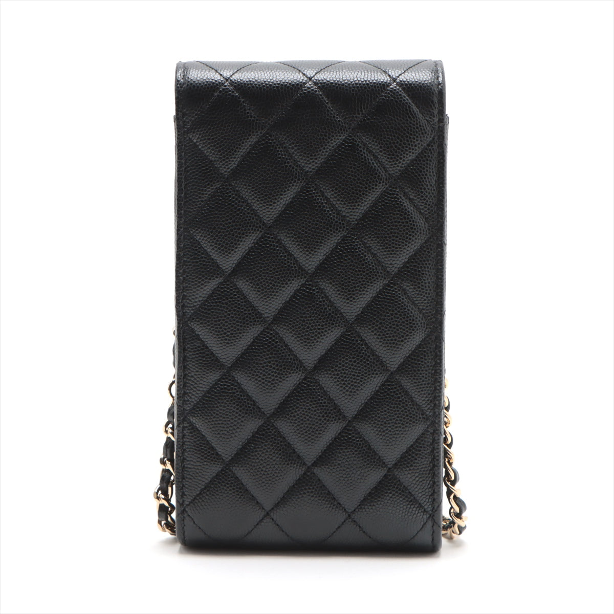 Chanel Matrasse Caviar S Chain Shoulder Bag Phone Case Black G  32rd