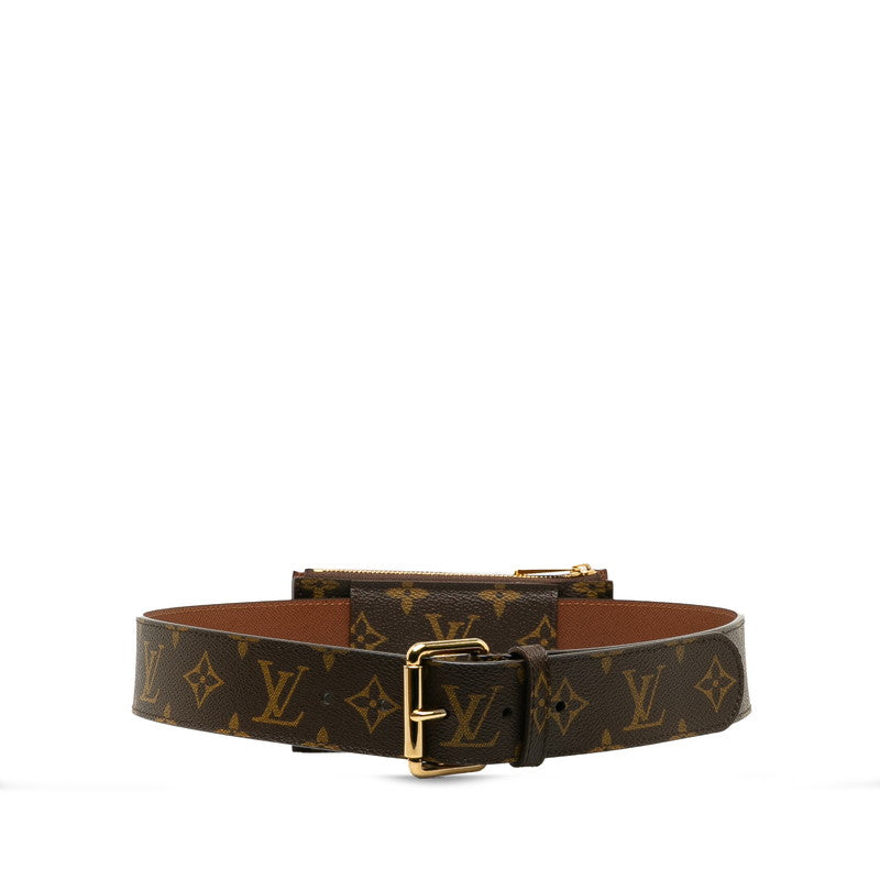Louis Vuitton Monogram Santuary Duo Body Bag Waist Bag Pouch M9836 Brown PVC Leather  Louis Vuitton
