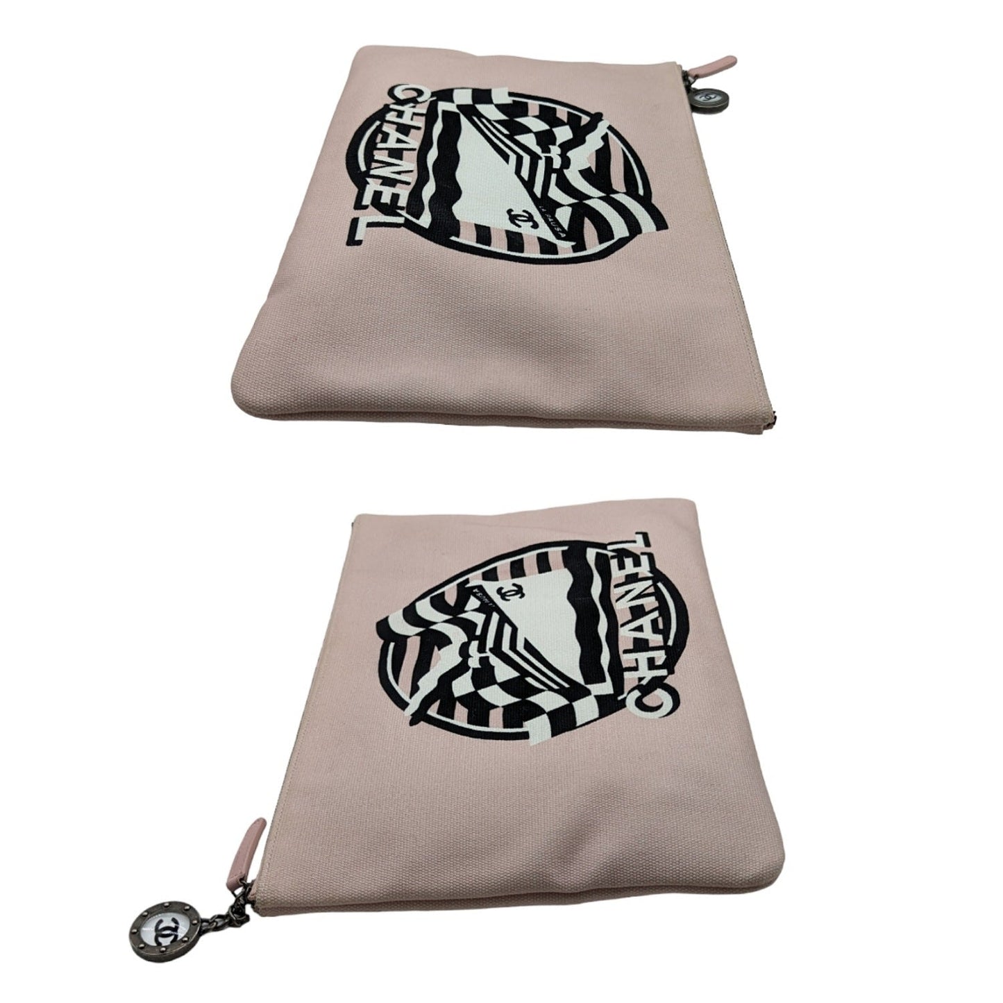 Luxury Chanel bag La Pausa Bay Pouch O-Case Light Pink
