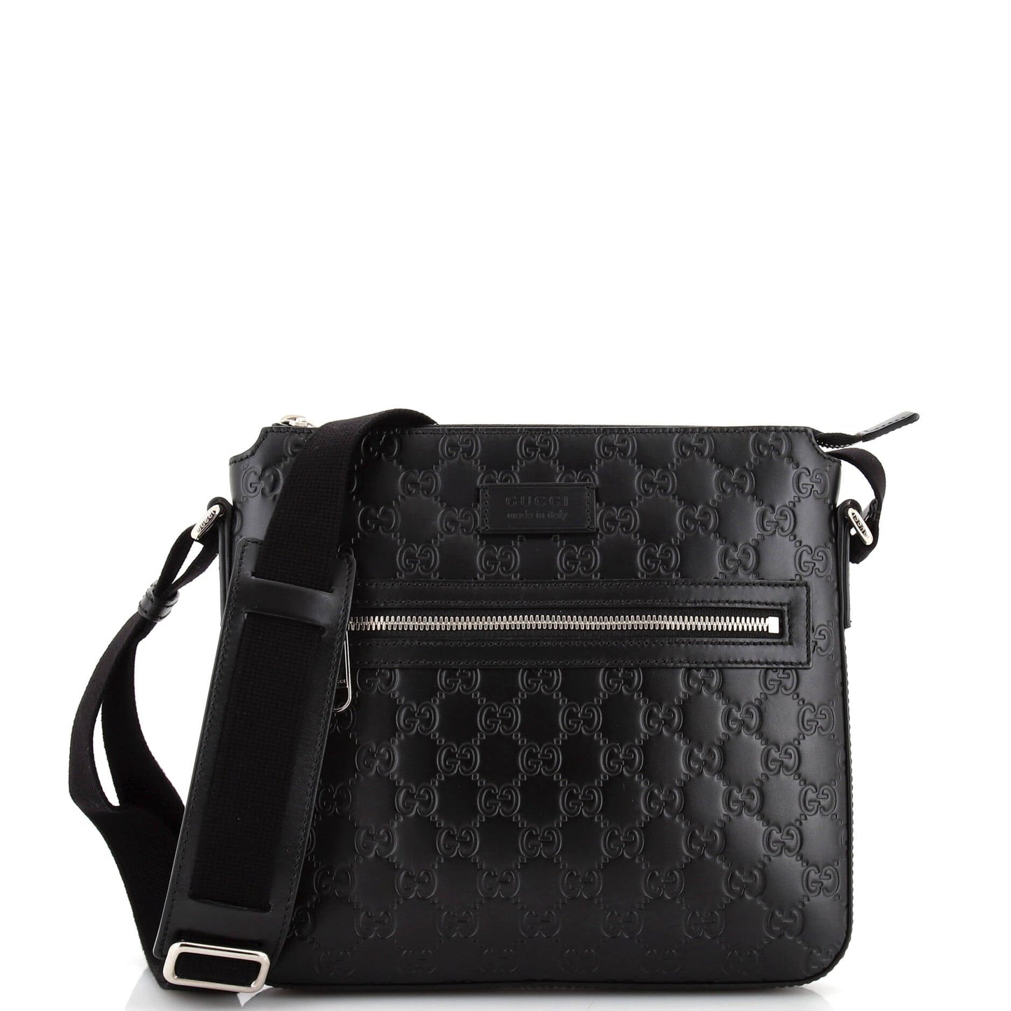 Luxury Gucci Trending 2025 Signature Zip Messenger Bag Luxury Gucci Trending 2025ssima Leather Small