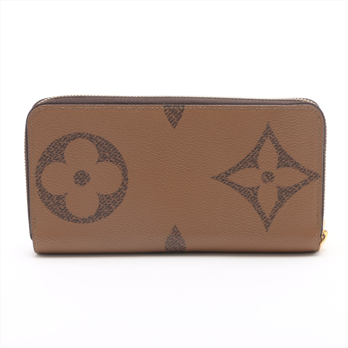 Louis Vuitton Giant Monogram Reversee Zippie Wallet M69353 Black X Brown Round Zip Wallet