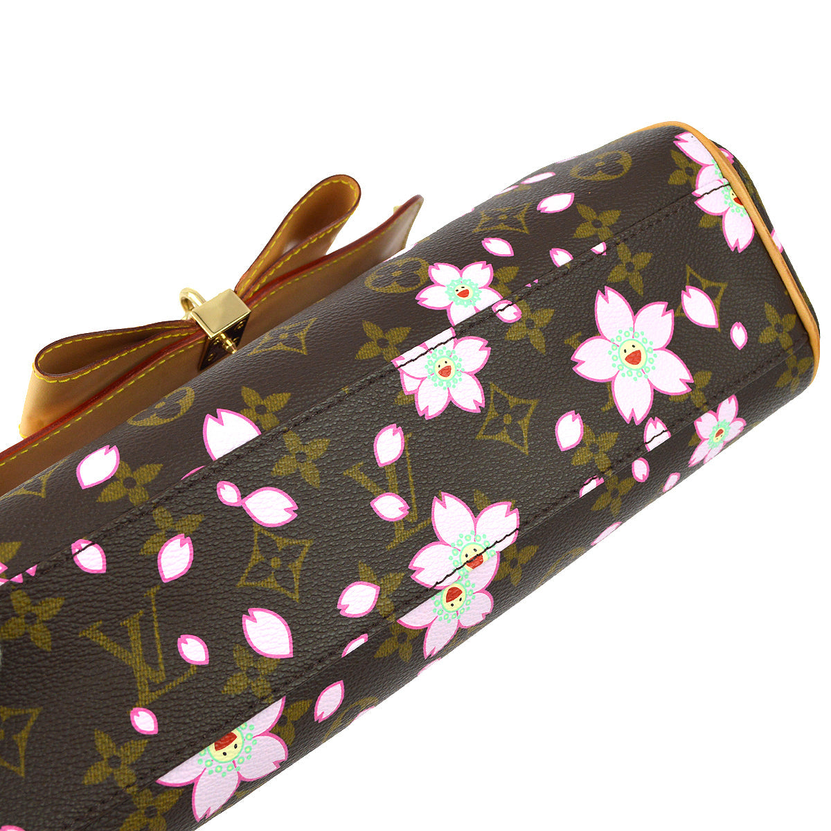 Louis Vuitton 2003 Monogram Cherry Blossom Sac Retro PM Handbag M92012