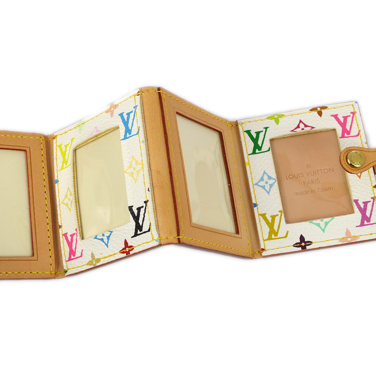 Louis Vuitton 2004 Multicolor Porte Photo 4Volet Mini Photo Case M58005