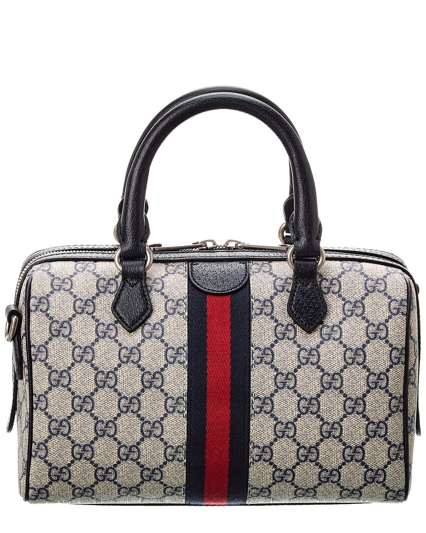 Gucci Ophidia GG Small Top Handle GG Supreme Canvas & Leather Bag