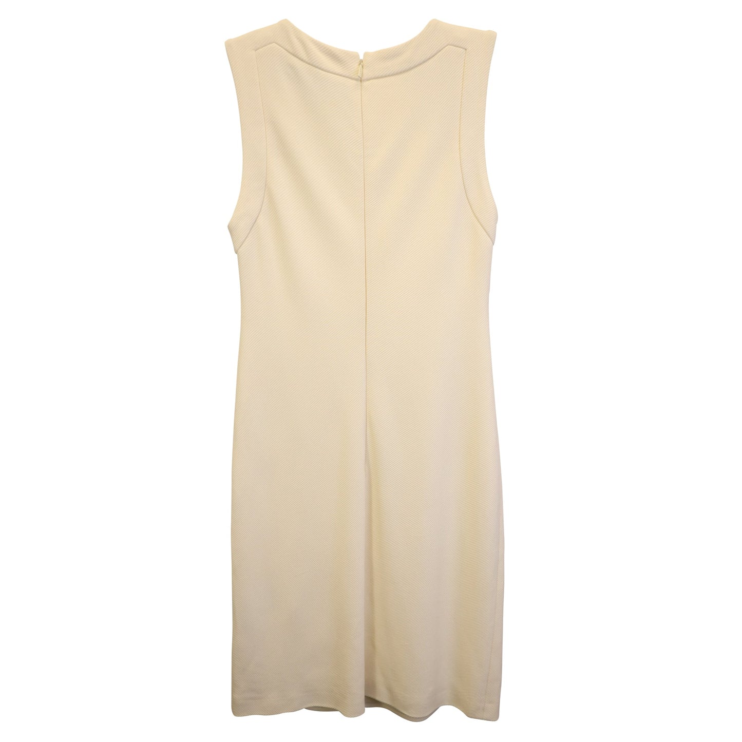 Gucci Button Detail Shift Dress in Cream Cotton
