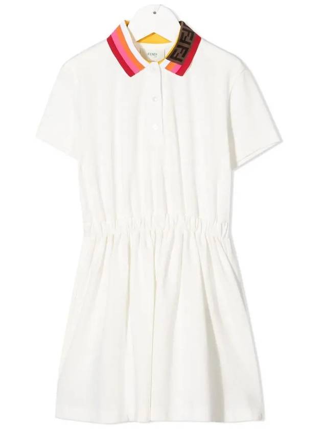 Luxury Fendi 21SS Women's Striped Collar One Piece JFB428 AVP F0TU9 Women