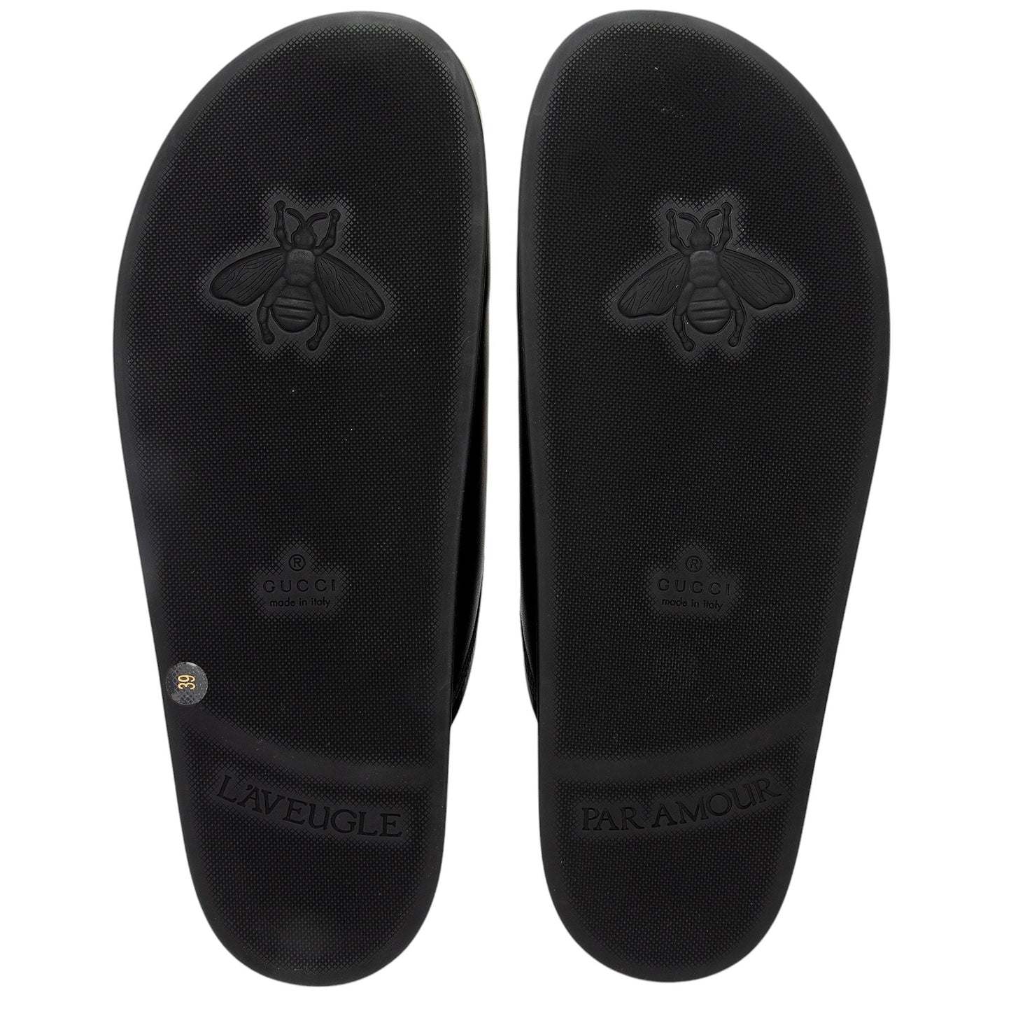 Gucci Leather Horsebit River Slippers