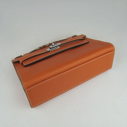 Luxury Hermes Kelly 22cm handbag H008 orange