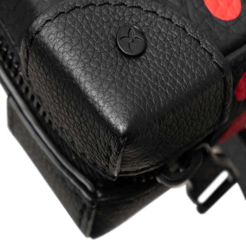 Louis Vuitton M81905 Black Red Leather  Louis Vuitton M81905 Black Red Leather Lady Louis Vuitton