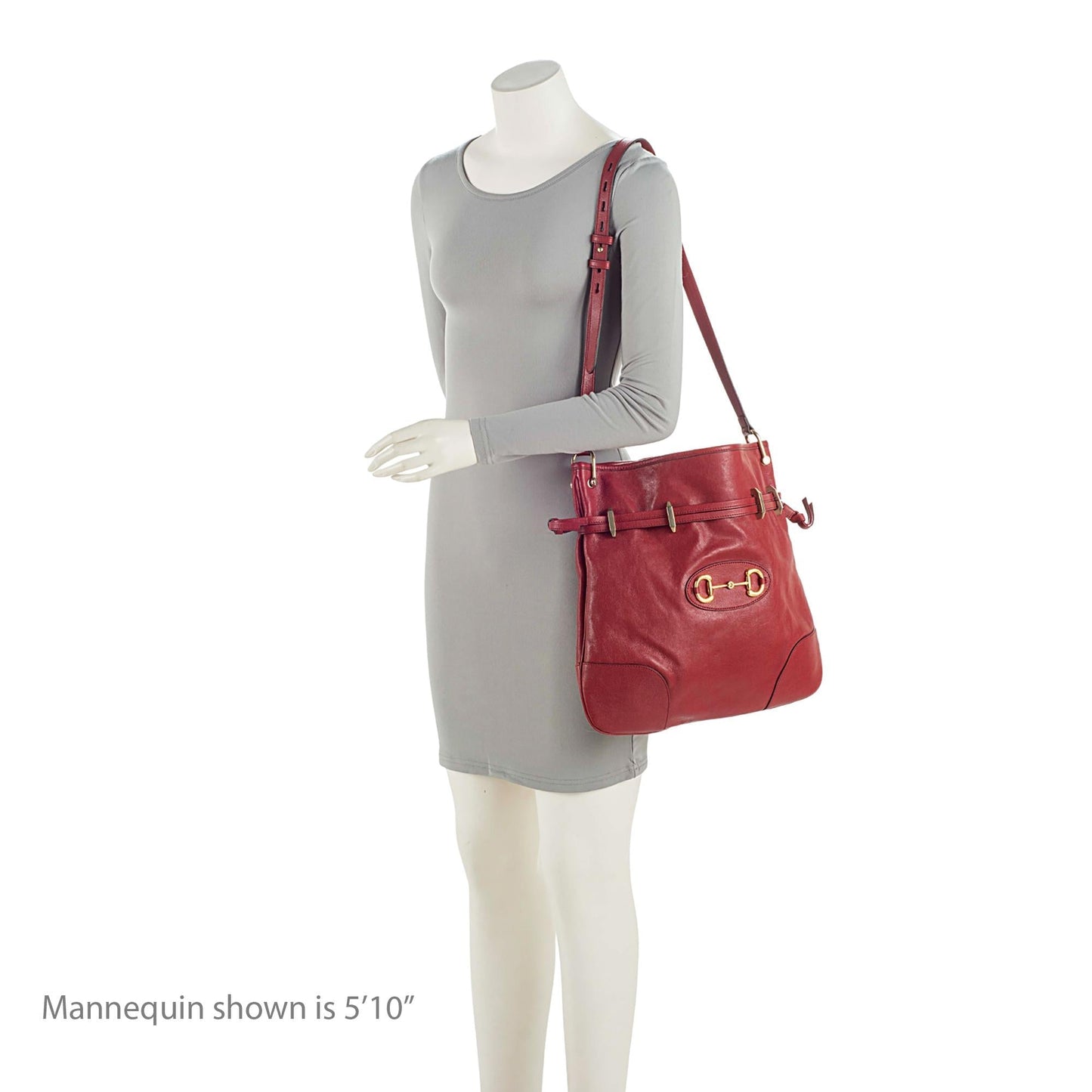 Gucci Glazed Calfskin Horsebit 1955 Morsetto Drawstring Shoulder Bag