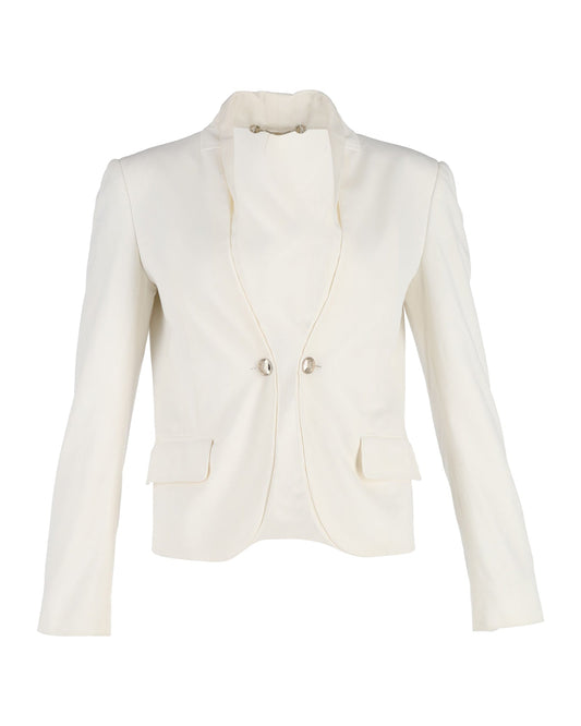 Luxury Gucci Trending 2025 Single-Breasted Blazer in White Wool