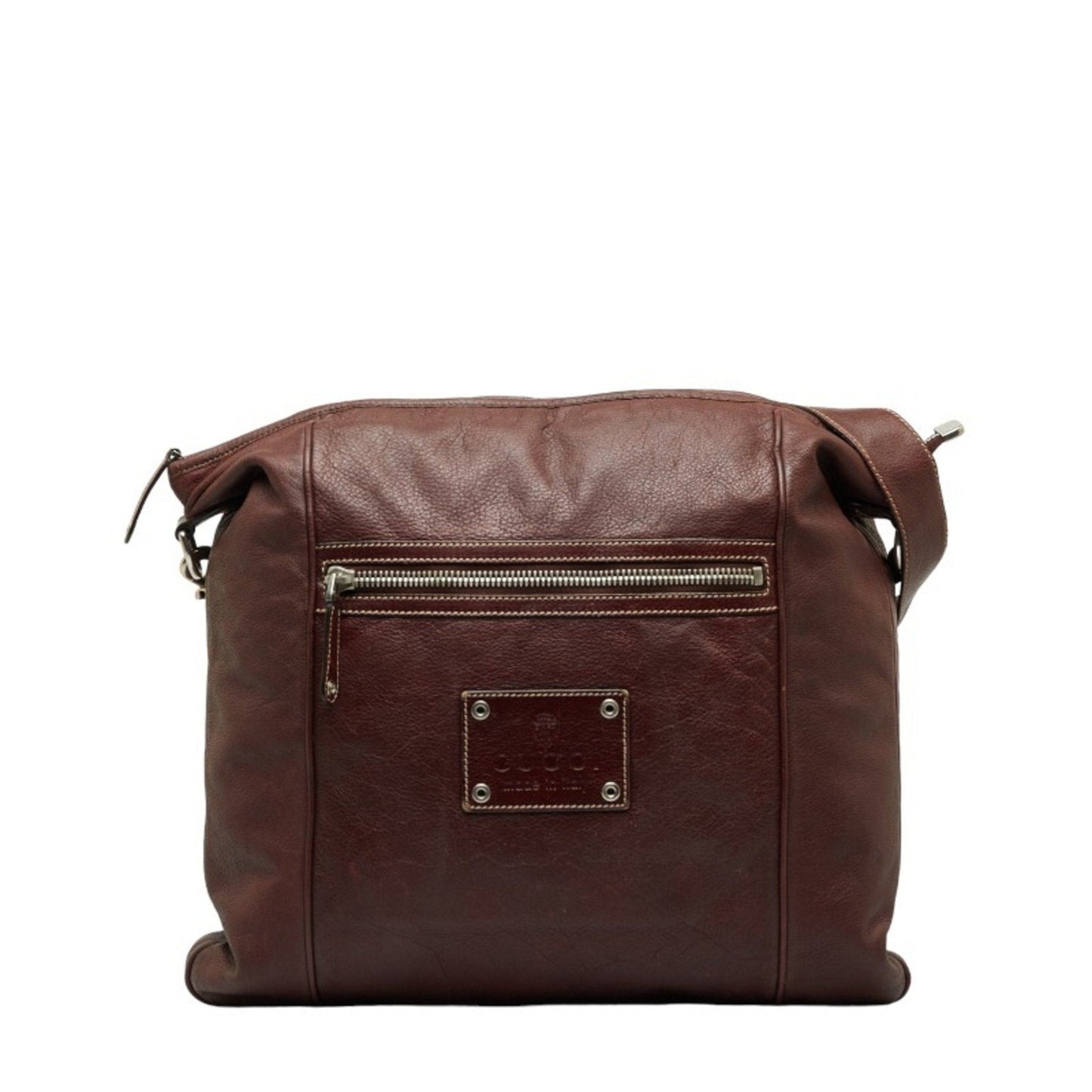 Luxury Gucci Trending 2025 Crest  Leather Shoulder Bag ()