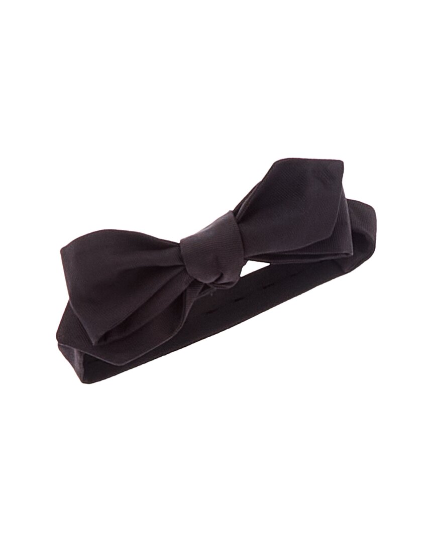 Gucci Black Silk Bow Tie