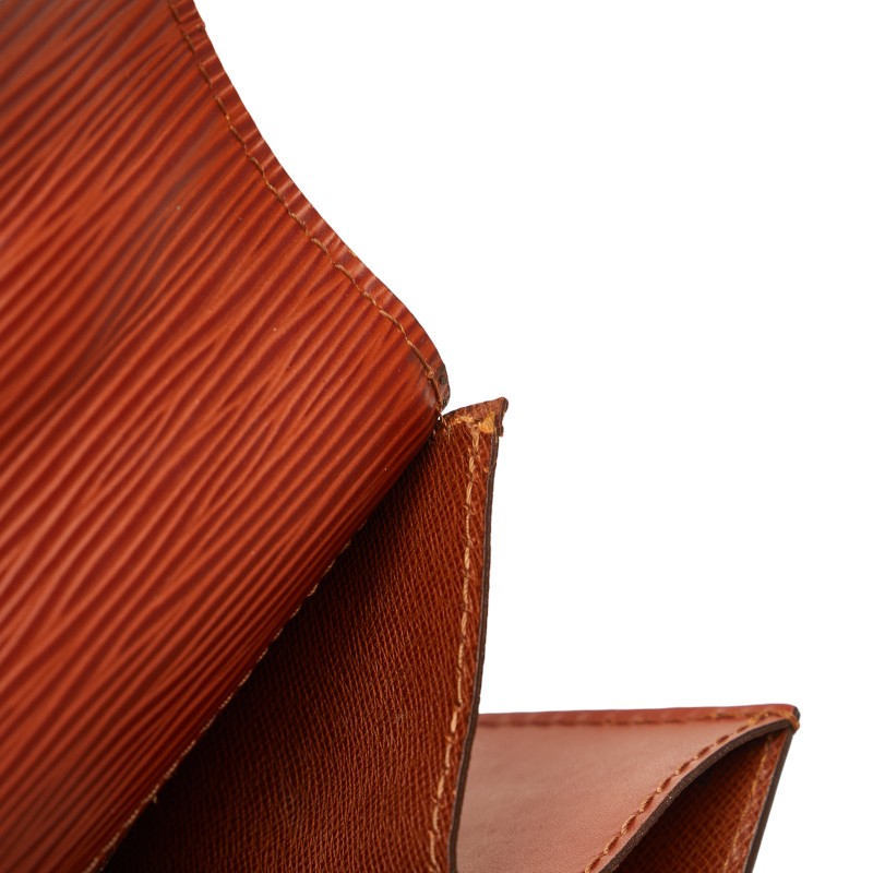 Louis Vuitton Epi Monsoon Shoulder Bag 2WAY M52123 Kenyan Brown PVC Leather  Louis Vuitton