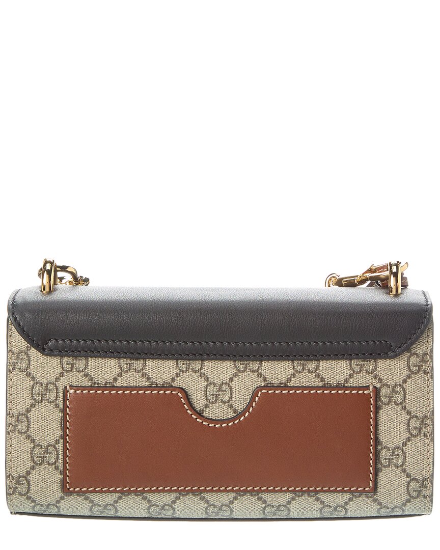 Gucci Padlock Mini GG Supreme Canvas & Leather Shoulder Bag