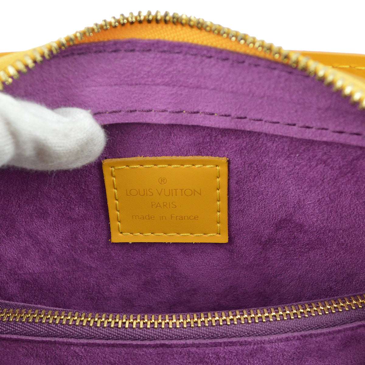 Louis Vuitton 1998 Yellow Epi Pont Neuf Handbag M52059