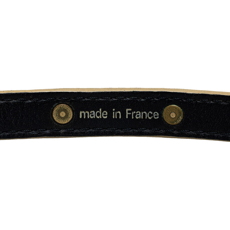 Louis Vuitton Double-Tour Bracelet M91844 Black G Leather   Louis Vuitton