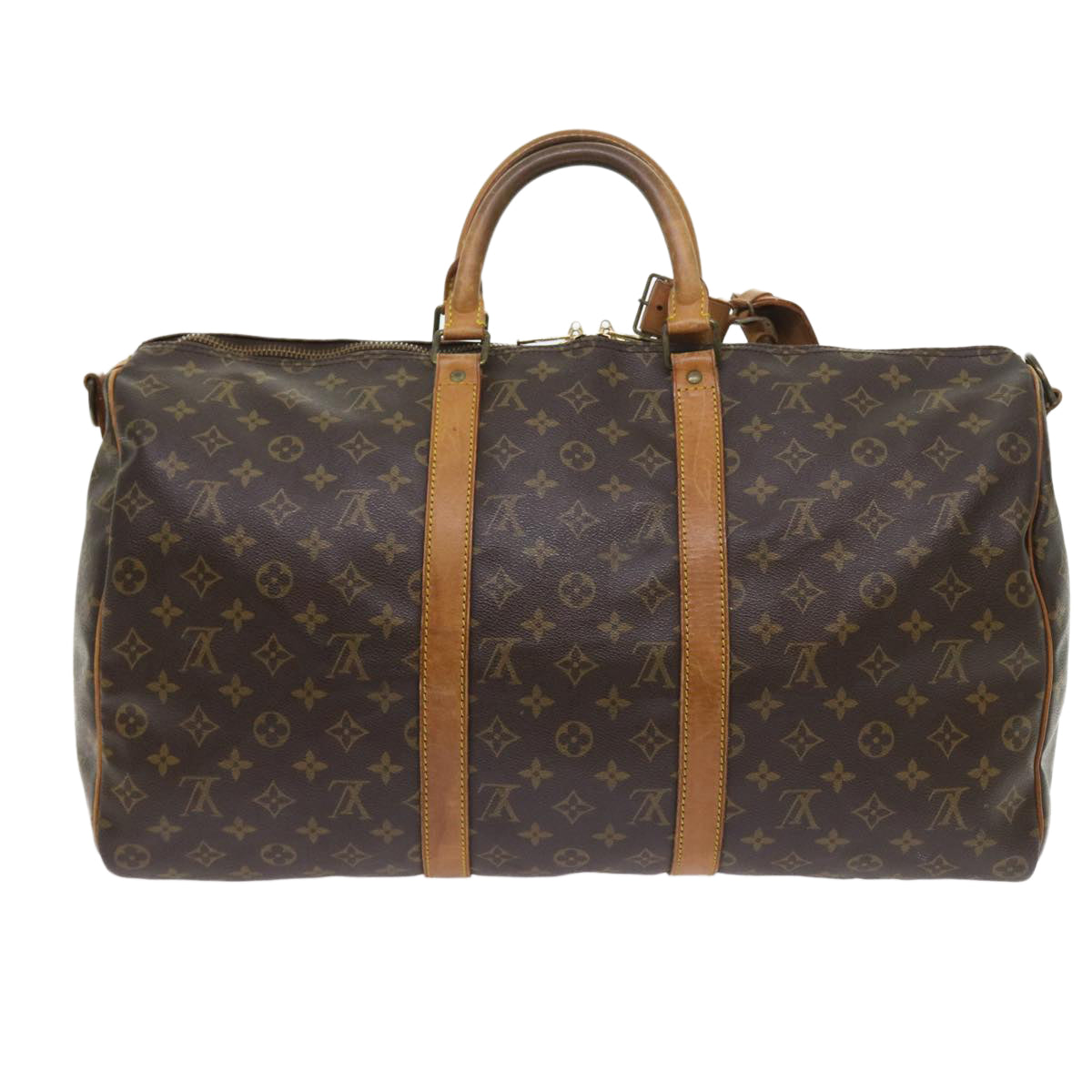 Louis Vuitton Keepall Bandouliere 50  Canvas Travel Bag ()