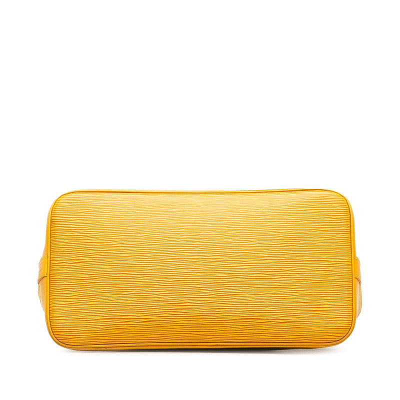 Louis Vuitton Epi Alma Handbag M52149 Tasili Yellow Leather  Louis Vuitton