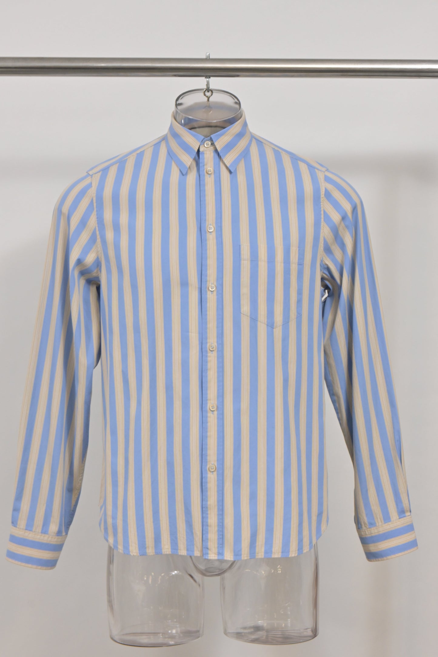 Gucci Striped Long Sleeve Shirt in Multicolor Cotton