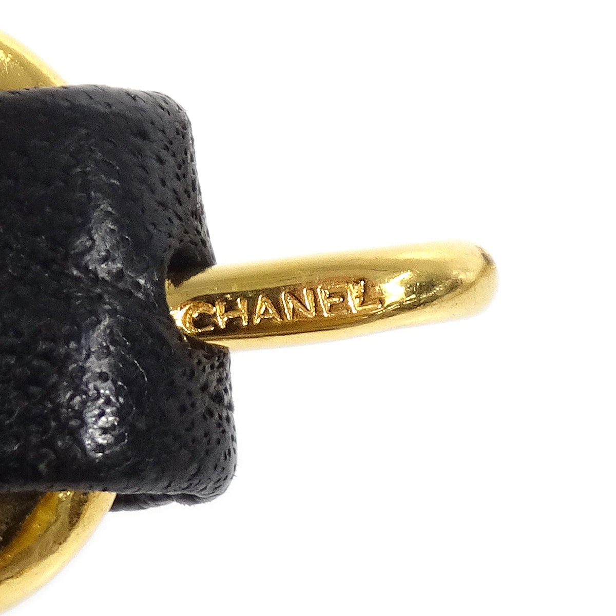 Luxury Chanel 1980s Gold & Black Chain Belt