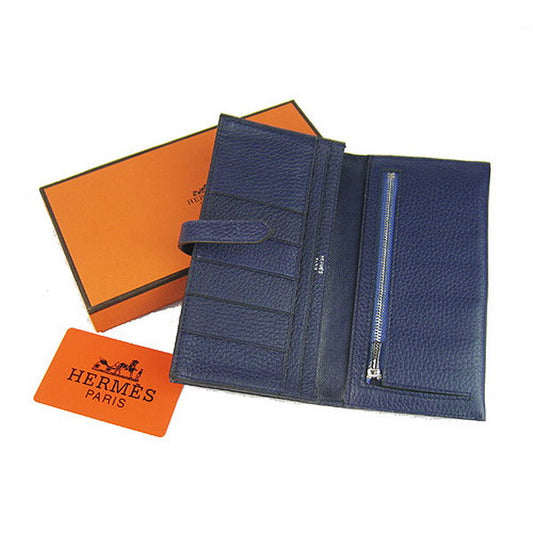 Luxury Hermes Wallet H008 Ladies Wallet Blue