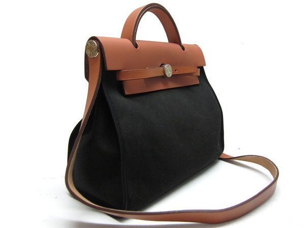 Luxury Hermes Herbag H1090 Ladies 2way Coffee