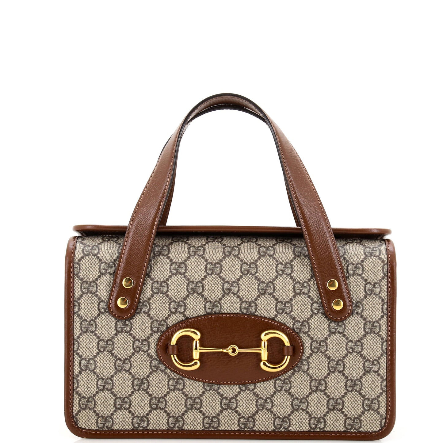Luxury Gucci Trending 2025 Horsebit 1955 Boston Bag GG Coated Canvas Small