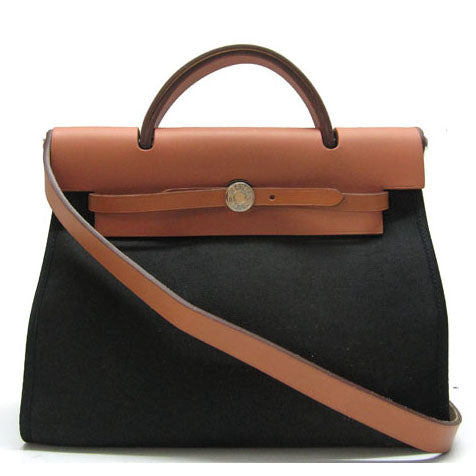 Luxury Hermes Herbag H1090 Ladies 2way Coffee