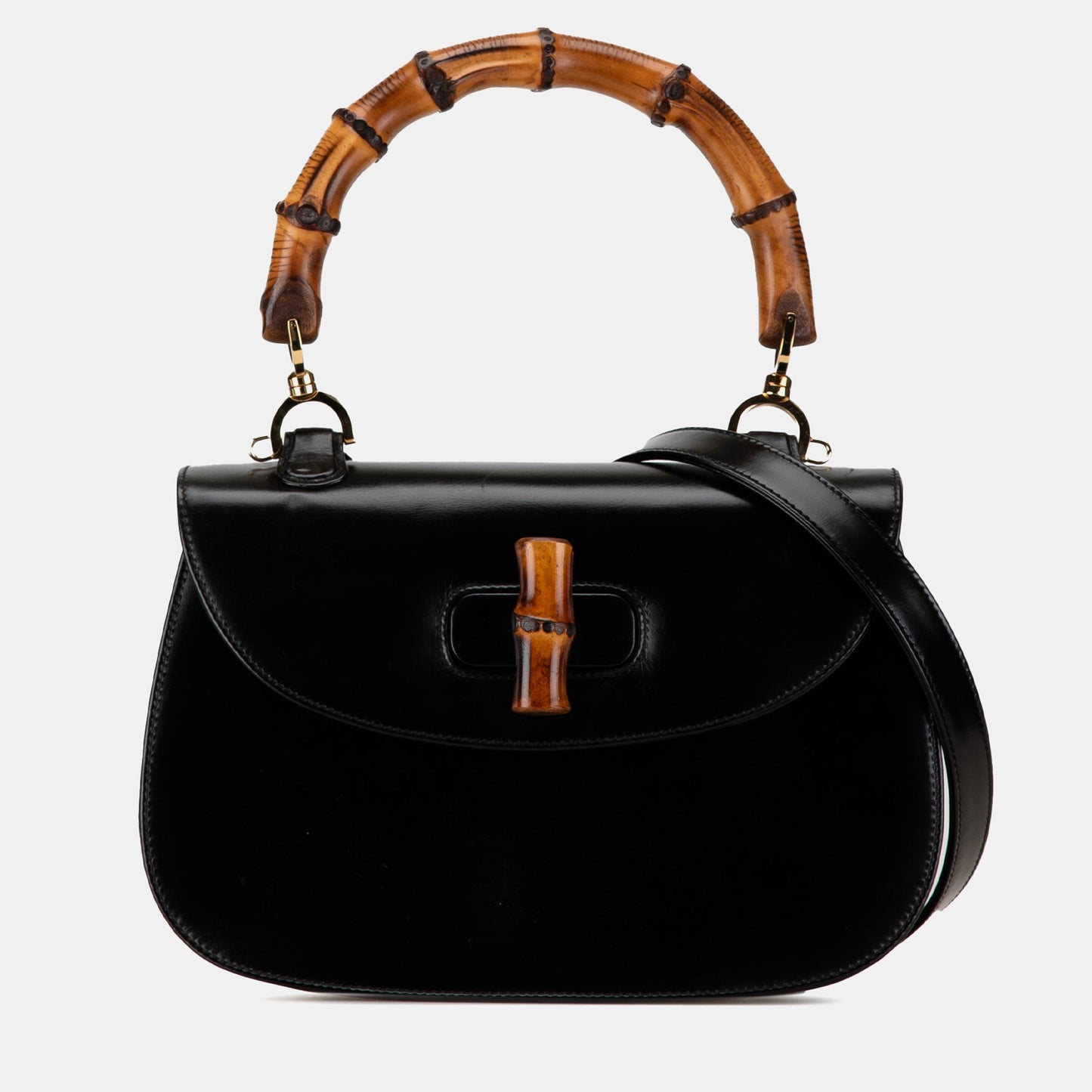 Luxury Gucci Trending 2025 Calfskin Bamboo Night Bag