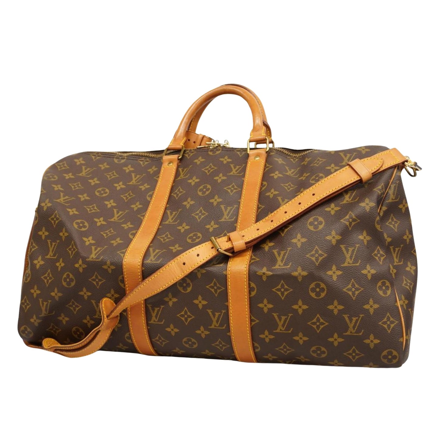 Louis Vuitton Keepall Bandouliere 50  Canvas Travel Bag ()