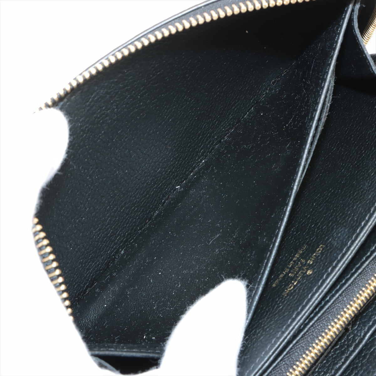 Louis Vuitton Bi-Color Monogram Implant Zippyr Wallet M80481 Noneir Cream Round Zipper Wallet