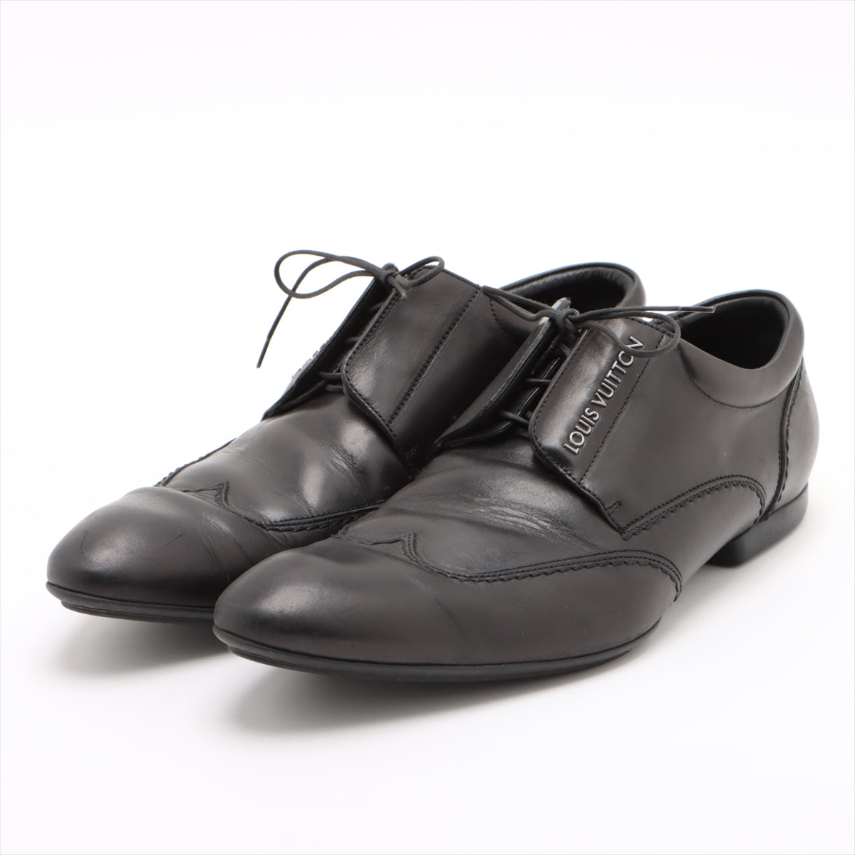 Louis Vuitton 11 Years 7  Leather Shoes Black FD0161