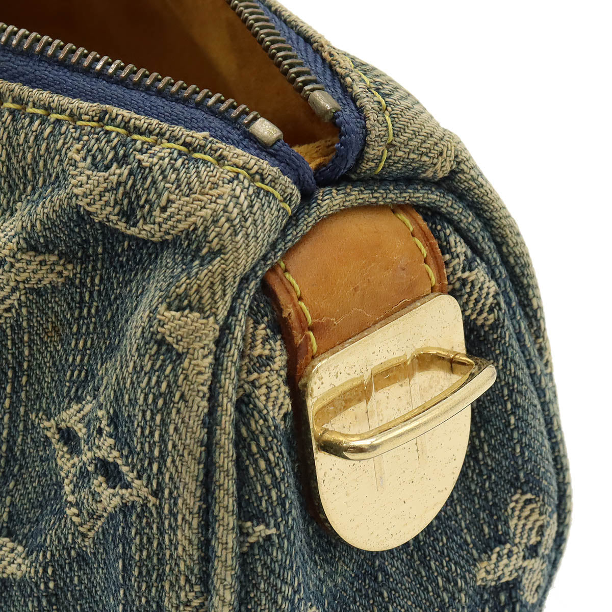 Louis Vuitton Monogram Denim GM Cosmetics Cosmetics M95081 Blue