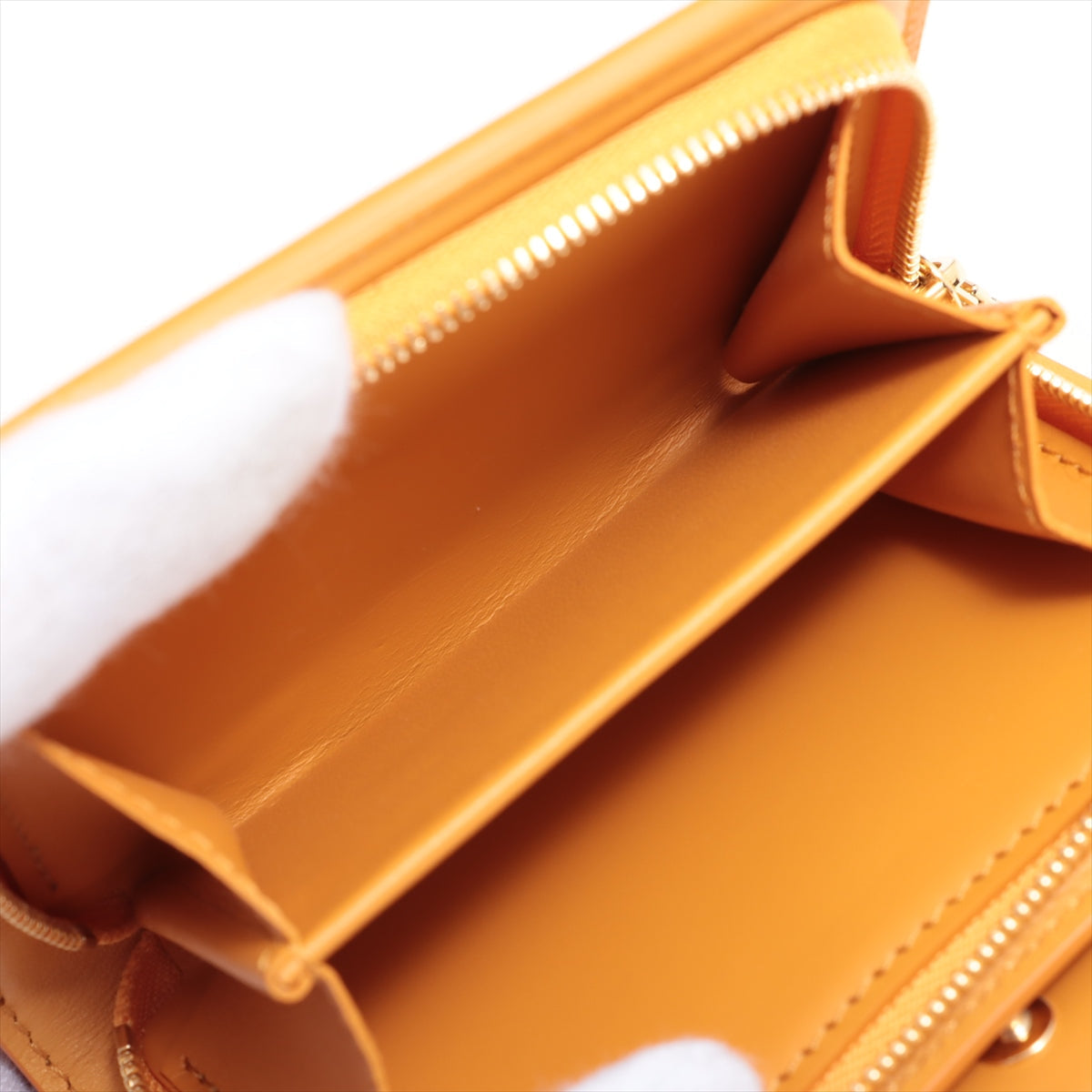 Louis Vuitton LV Broderie Angles Portfolio Clare   Orange Compact Wallet M82523