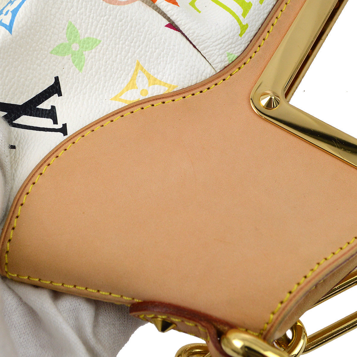 Louis Vuitton 2009 White Monogram Multicolor Judy PM Handbag M40257