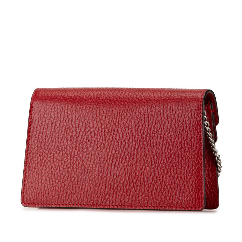 Luxury Gucci Trending 2025 Dionysus Leather Chain Shoulder Bag