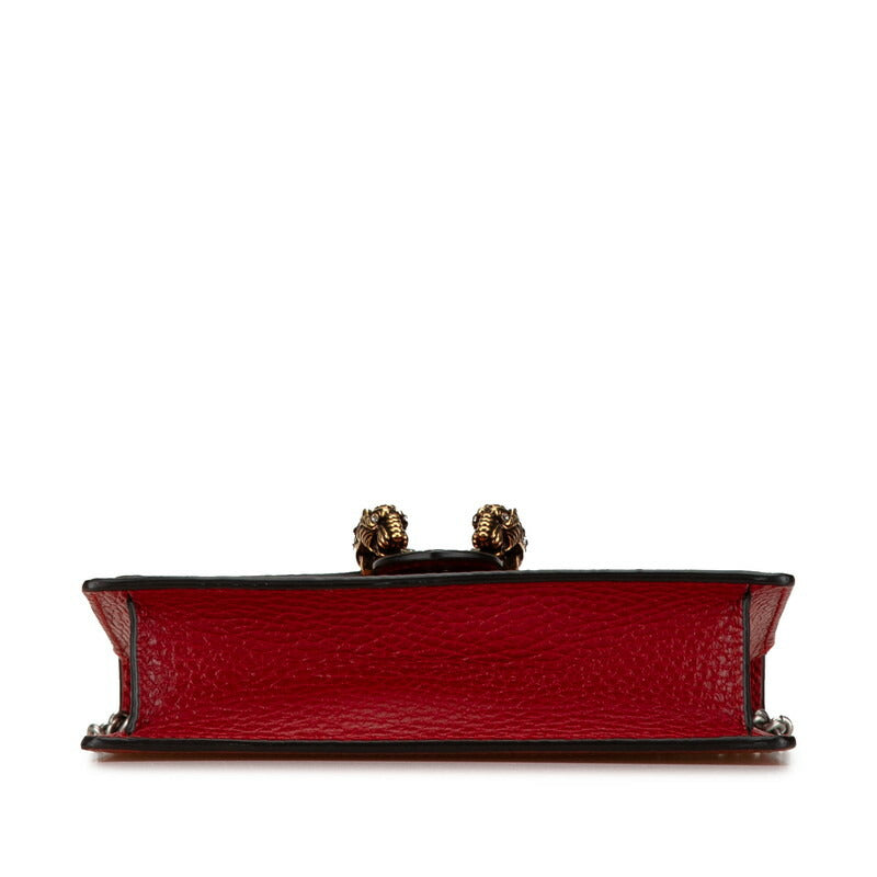 Luxury Gucci Trending 2025 Dionysus Leather Chain Shoulder Bag