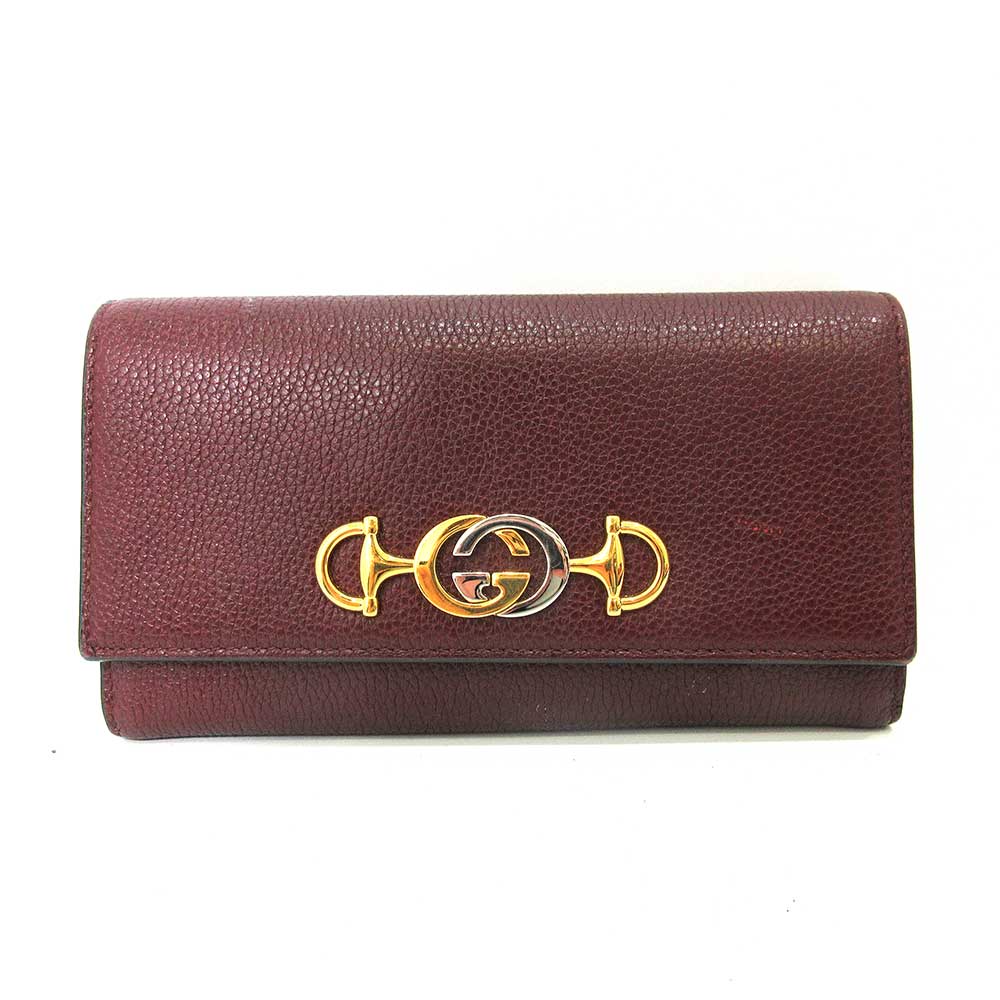 Luxury Gucci Trending 2025 Zumi Leather Continental Wallet