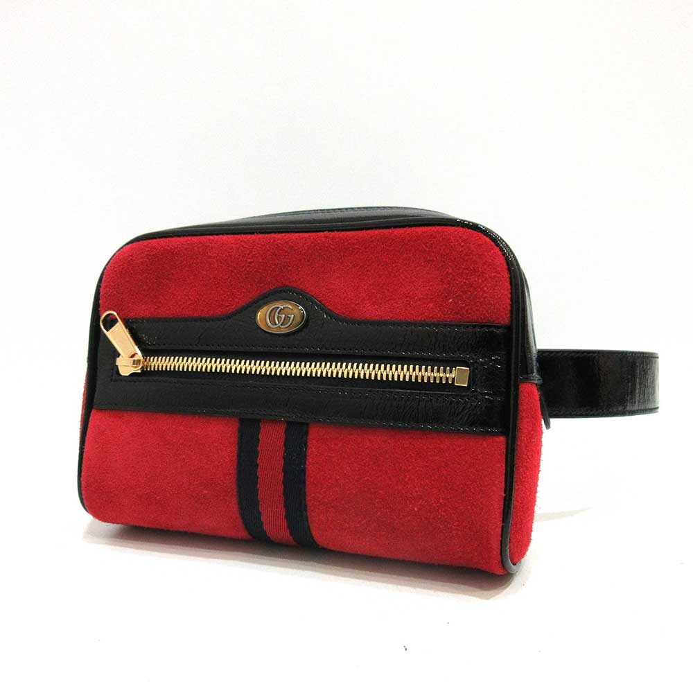 Luxury Gucci Trending 2025 Ophidia Suede Enamel Belt Bag