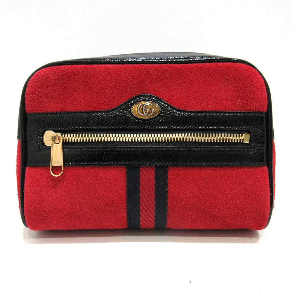 Luxury Gucci Trending 2025 Ophidia Suede Enamel Belt Bag