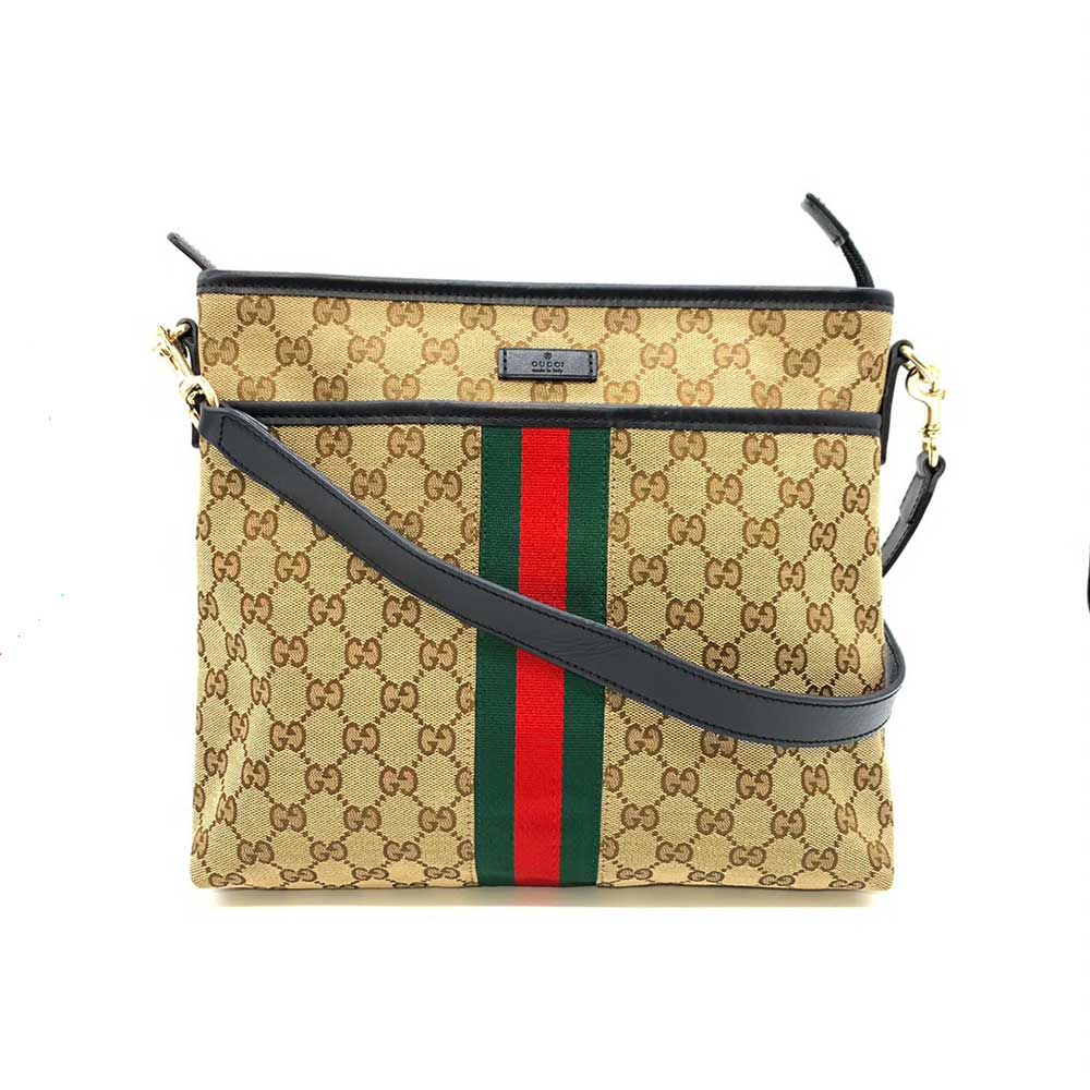 Luxury Gucci Trending 2025 GG Canvas Leather Shoulder Bag