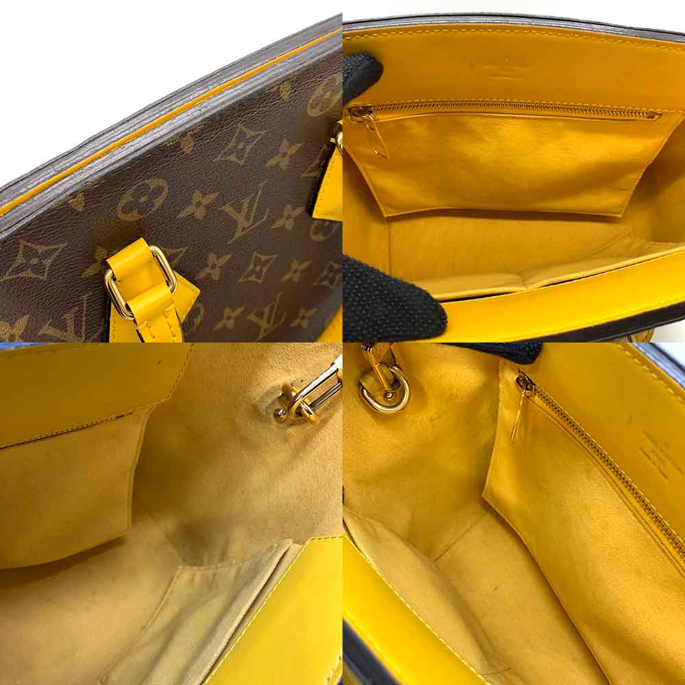 Louis Vuitton Phoenix PM Tote Bag Brown Yellow