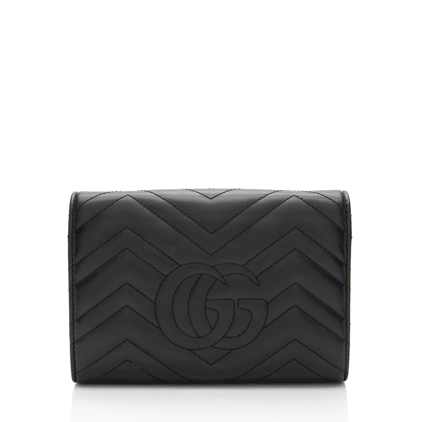 Luxury Gucci Trending 2025 Matelasse Leather GG Marmont Mini Wallet on Chain