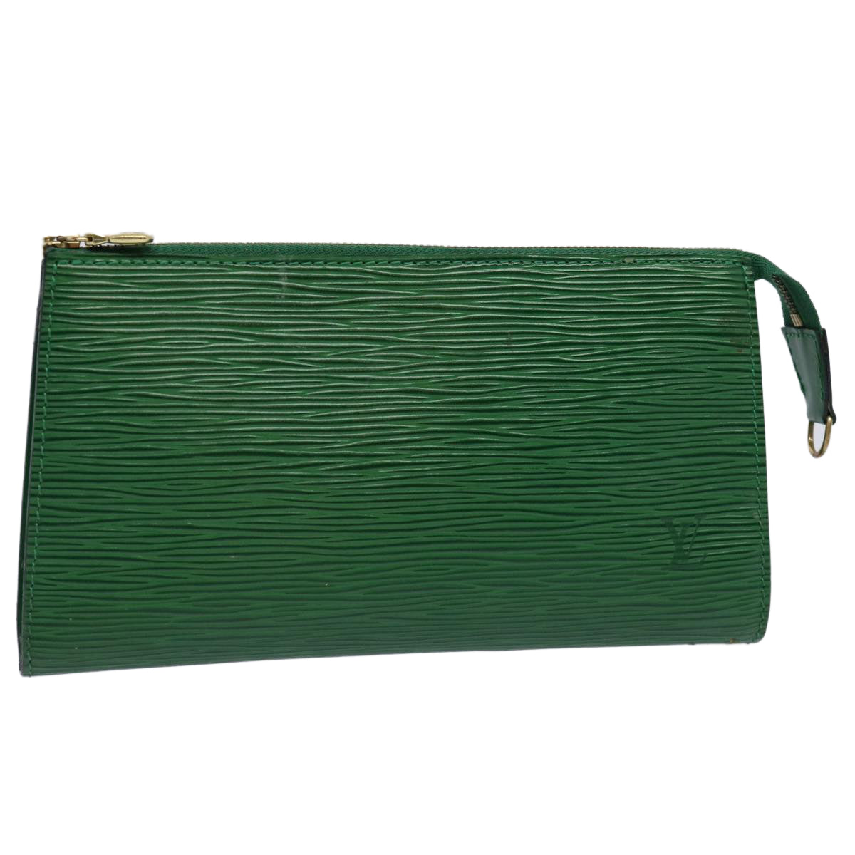 LOUIS VUITTON Epi Pochette Accessoires Pouch Green M52984 LV 60040
