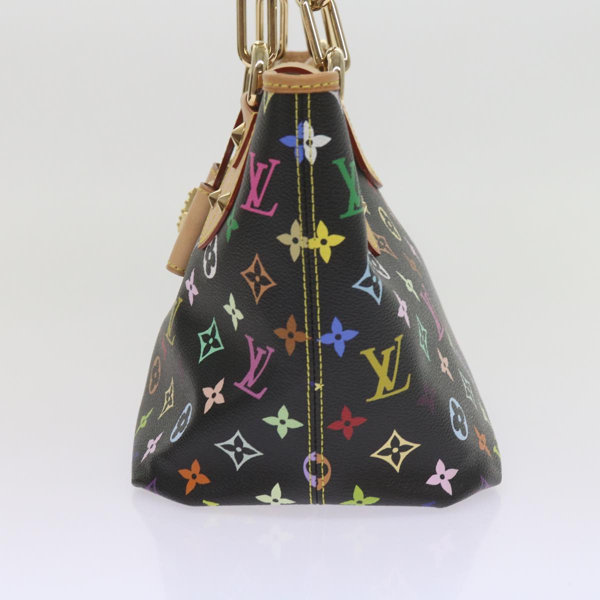 LOUIS VUITTON Monogram Multicolor Annie MM Shoulder Bag Black M40308 60084A