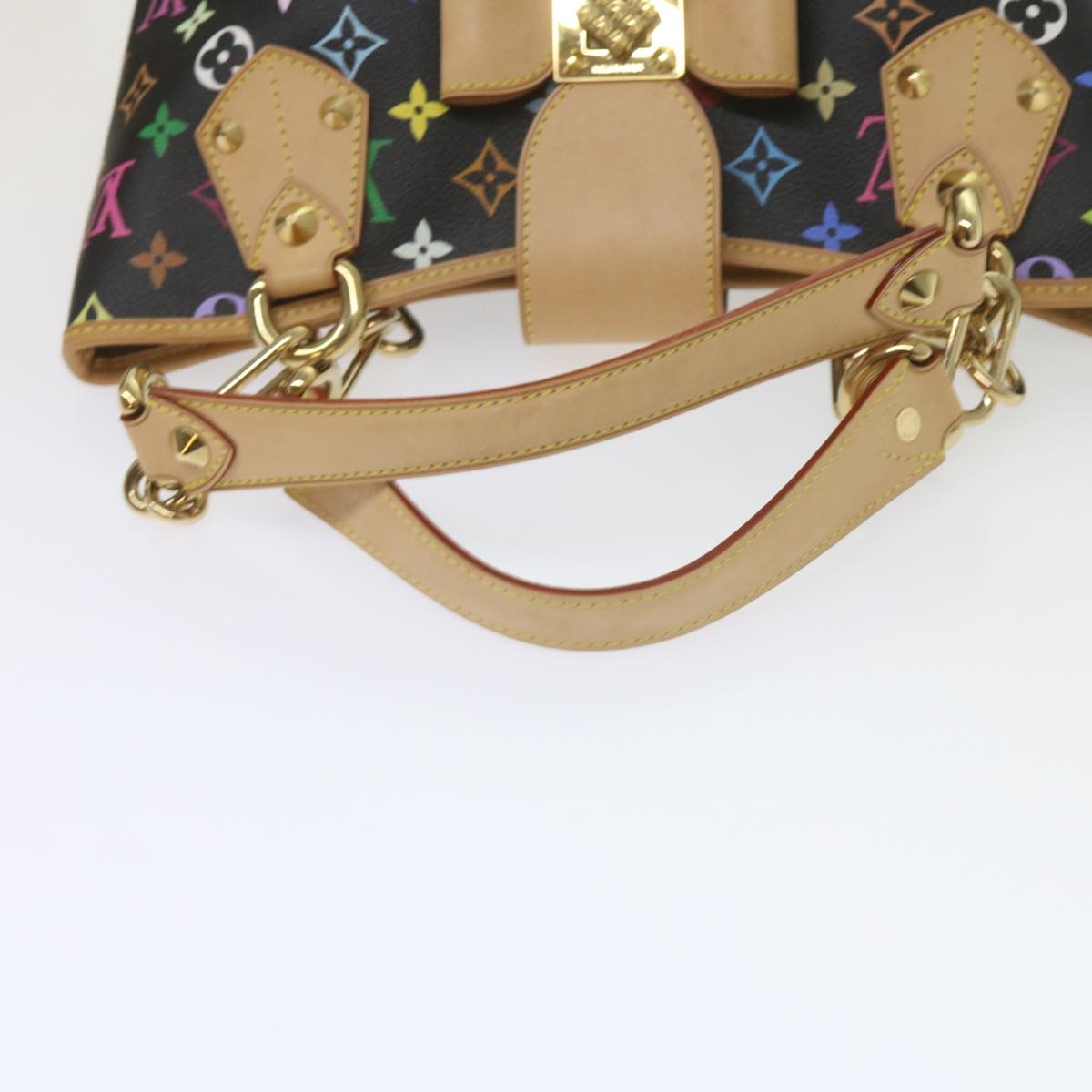 LOUIS VUITTON Monogram Multicolor Annie MM Shoulder Bag Black M40308 60084A