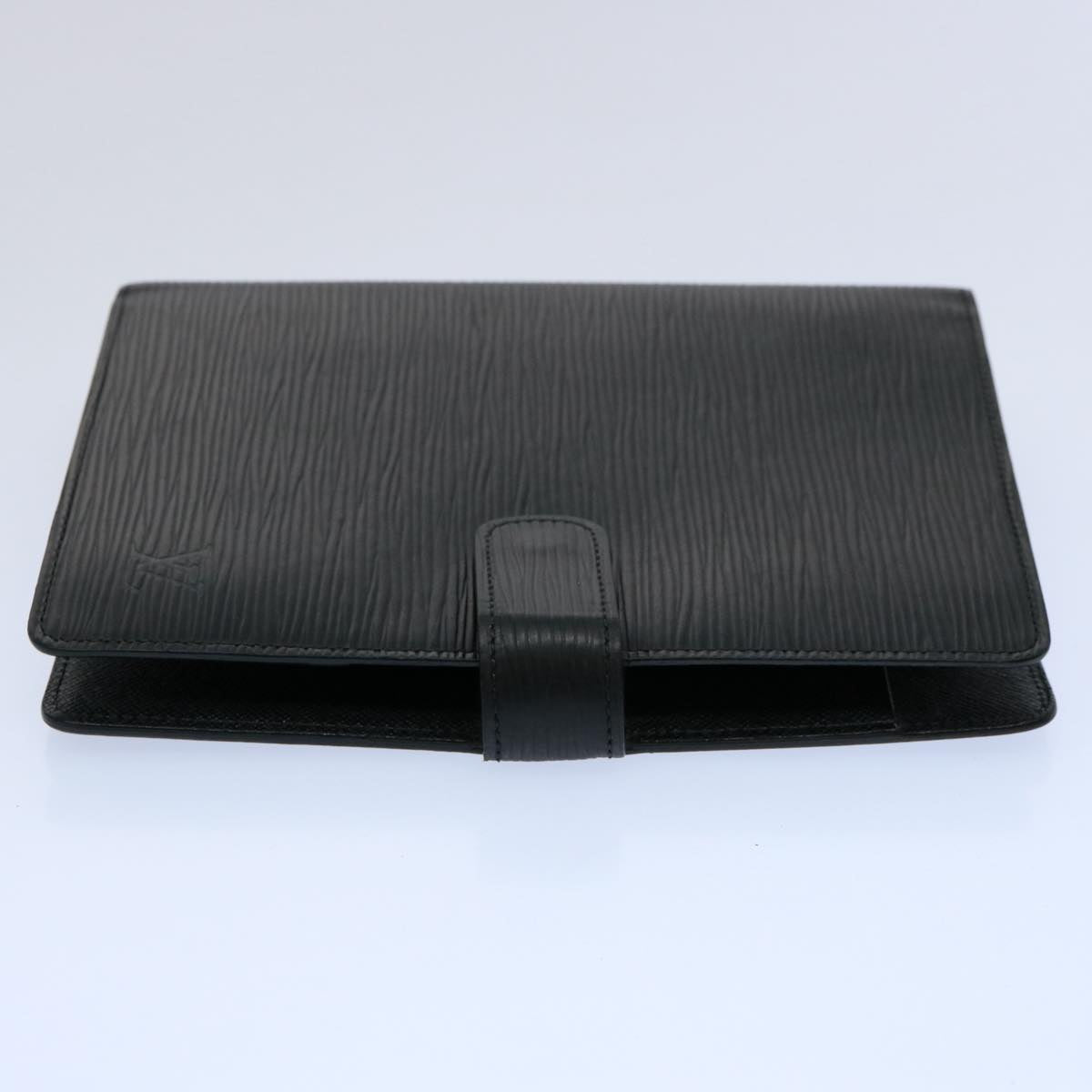 LOUIS VUITTON Epi Agenda MM Day Planner Cover Black R20042 LV 60095