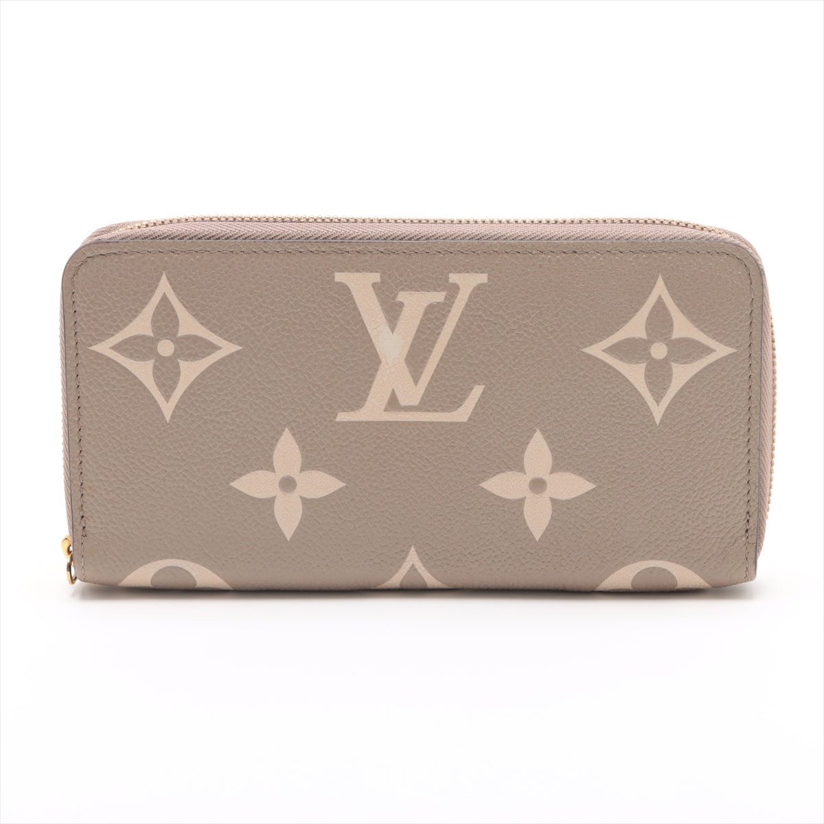 Louis Vuitton Vial Monogram Implant Zippyr Wallet M69794 Turtle Cream Round Zipper Wallet
